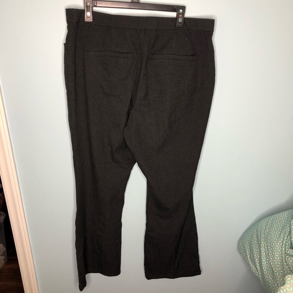 H By Halston Size 18W Dress Pants Gray & Black - Picture 6 of 7